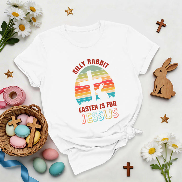 Christianartworkshop Easter Is For Jesus Retro Premium T-Shirt - White - 2XL - image 0