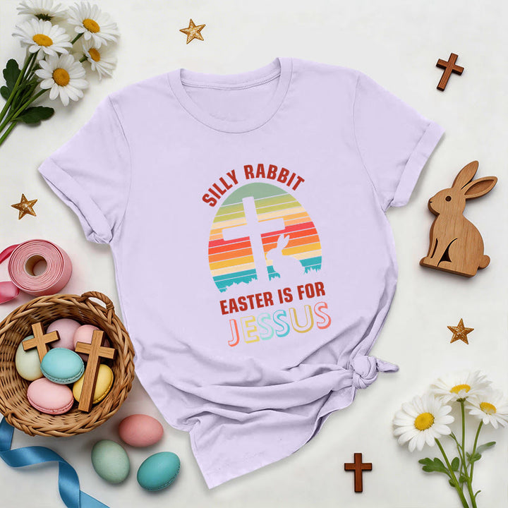 Christianartworkshop Easter Is For Jesus Retro Premium T-Shirt - Purple - 2XL - image 3