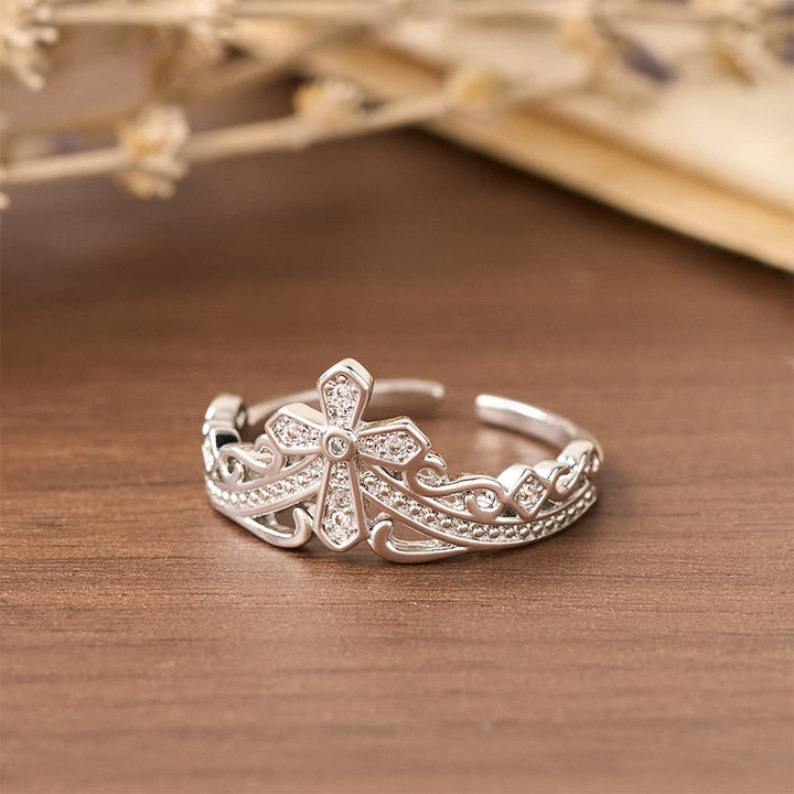 FREE Today: Dual Polished Style Cross-Crown Ring: Carry His Royal Care Close Daily - image 12