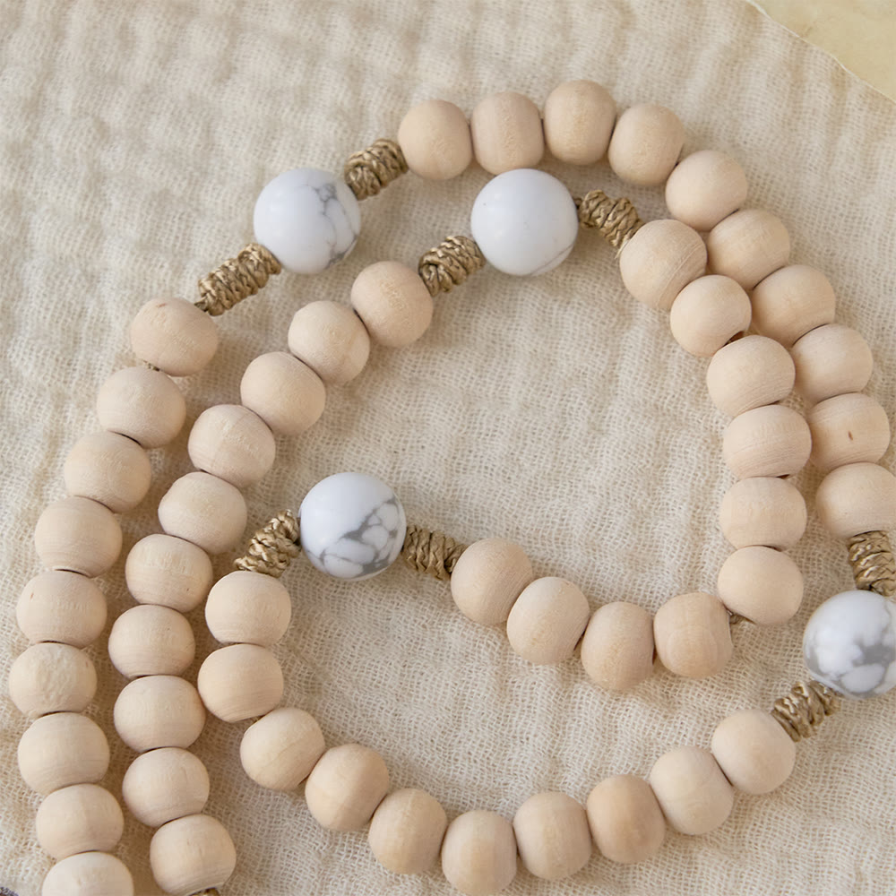 Christianartworkshop Tranquil Devotion Wood Rosary: Turquoise Accents for Daily Prayer - image 3