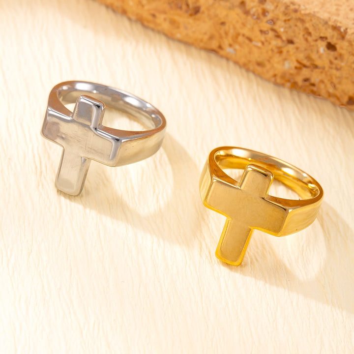 Christianartworkshop Cross-Centric Metal Ring: Polished Finish for Timeless Faith Style - image 4