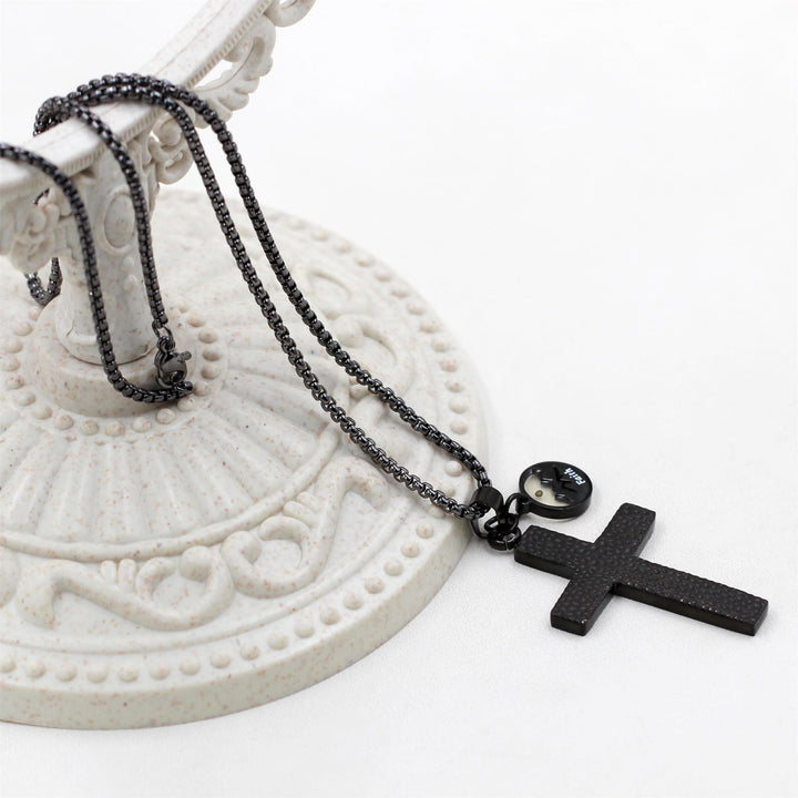Christianartworkshop Textured Cross Mustard Seed Necklace: Metallic Charms for Spiritual Reminders - image 5