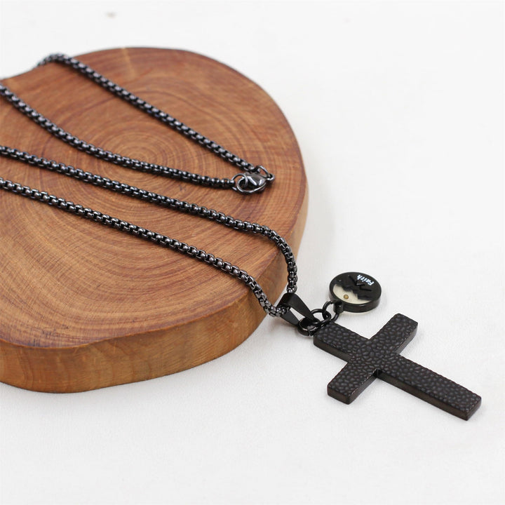 Christianartworkshop Textured Cross Mustard Seed Necklace: Metallic Charms for Spiritual Reminders - image 4