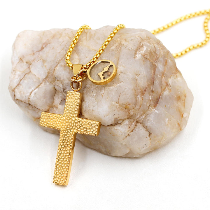 Christianartworkshop Textured Cross Mustard Seed Necklace: Metallic Charms for Spiritual Reminders - image 14