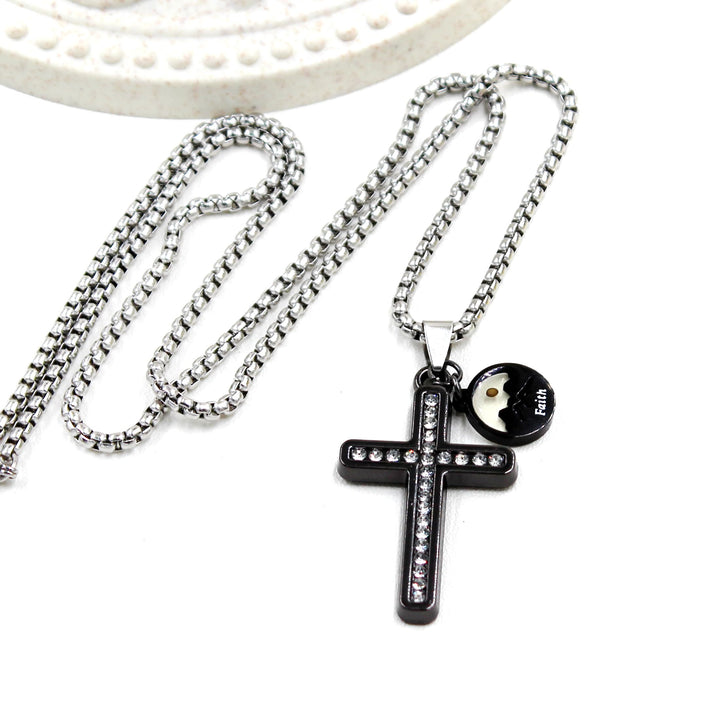 Christianartworkshop Zircon-Studded Mustard Seed Cross: Mountain Motif for Daily Faith - image 4