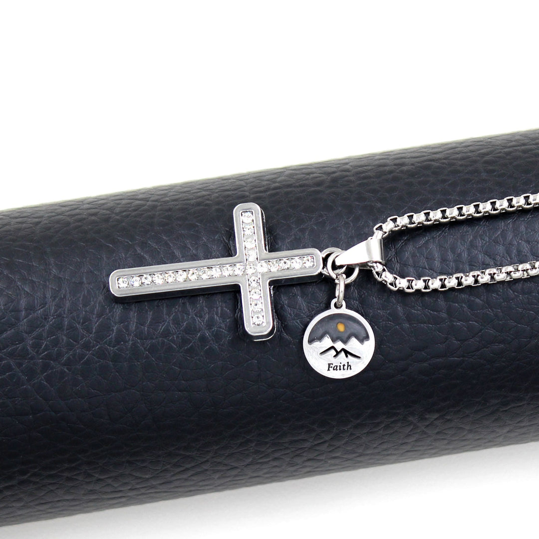 Christianartworkshop Zircon-Studded Mustard Seed Cross: Mountain Motif for Daily Faith - image 13