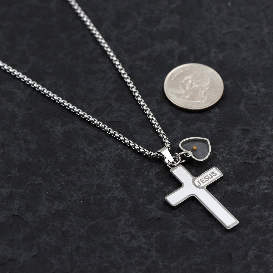 Christianartworkshop Jesus Engraved Mustard Seed Cross Necklace: A Symbol of Christ’s Love & Faith’s Power - image 9