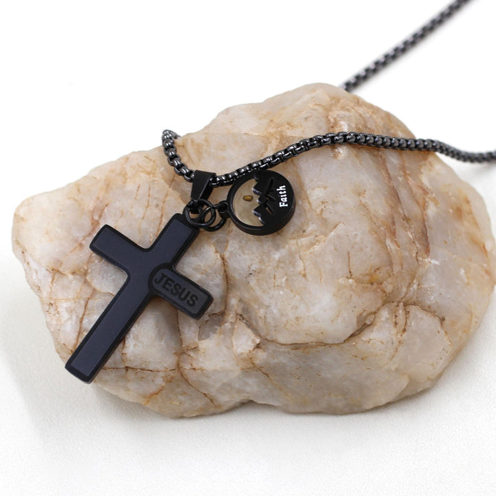Christianartworkshop Jesus Engraved Mustard Seed Cross Necklace: A Symbol of Christ’s Love & Faith’s Power - image 3