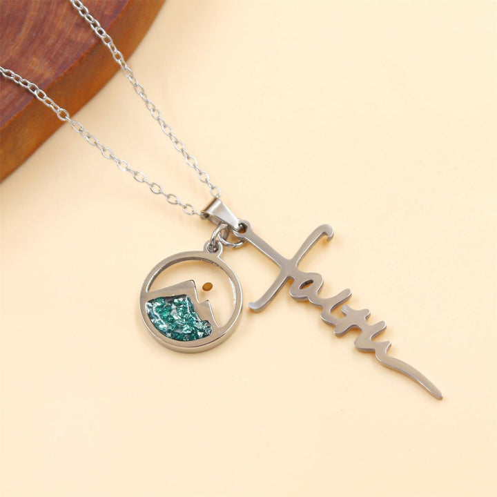 Christianartworkshop Faith Script Cross Mustard Seed Necklace: A Symbol of Mountain-Moving Belief - image 2