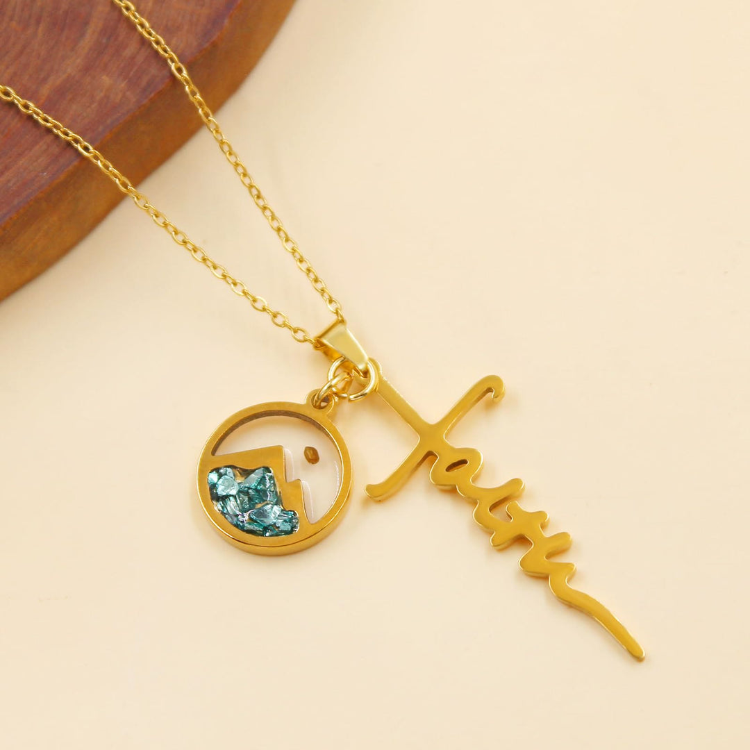 Christianartworkshop Faith Script Cross Mustard Seed Necklace: A Symbol of Mountain-Moving Belief - image 15