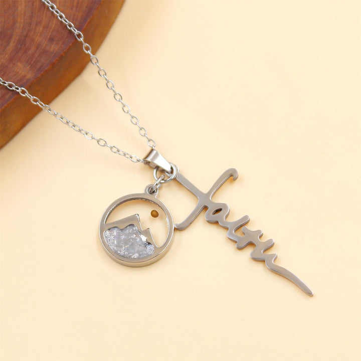 Christianartworkshop Faith Script Cross Mustard Seed Necklace: A Symbol of Mountain-Moving Belief - image 9