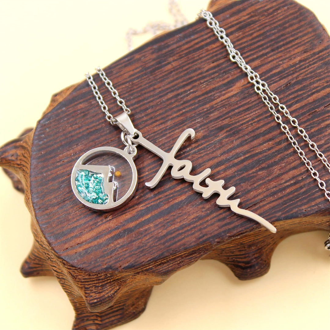 Christianartworkshop Faith Script Cross Mustard Seed Necklace: A Symbol of Mountain-Moving Belief - image 3
