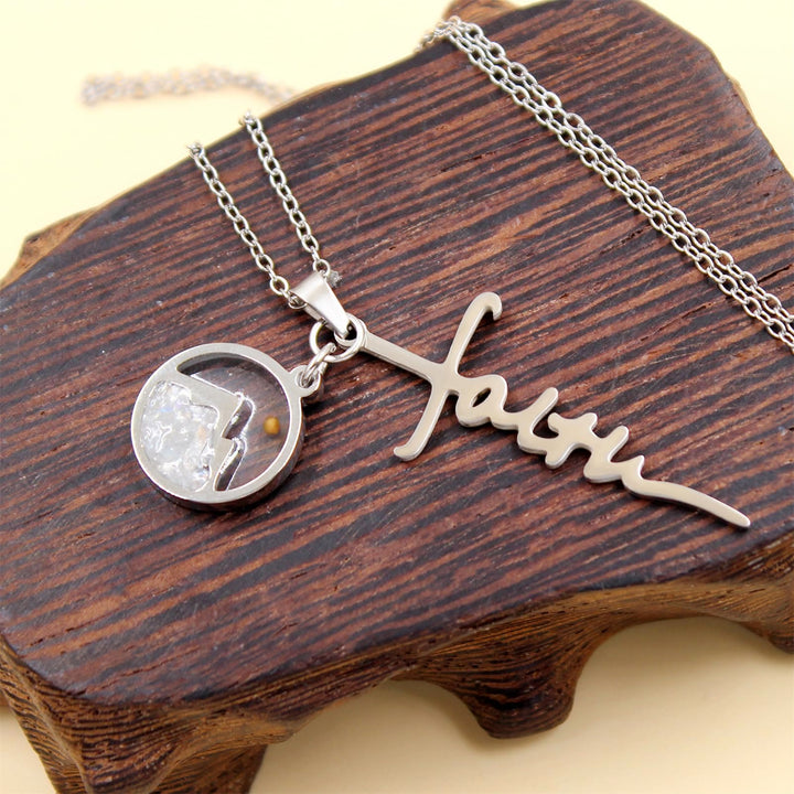 Christianartworkshop Faith Script Cross Mustard Seed Necklace: A Symbol of Mountain-Moving Belief - image 8