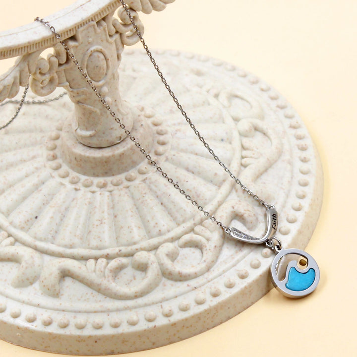 Christianartworkshop Faith Engraved Wave Mustard Seed Necklace: A Symbol of Calm Amid Life’s Storms - image 2