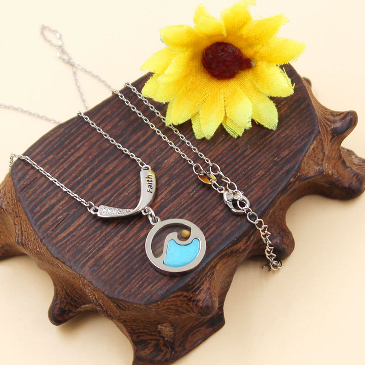 Christianartworkshop Faith Engraved Wave Mustard Seed Necklace: A Symbol of Calm Amid Life’s Storms - image 3