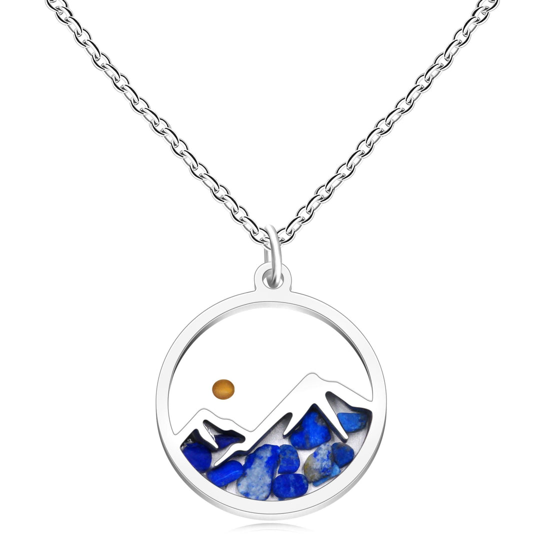 Christianartworkshop Multi-Gemstone Mustard Seed Mountain Necklace: A Symbol of Faith That Moves Mountains - Royal Blue - image 28