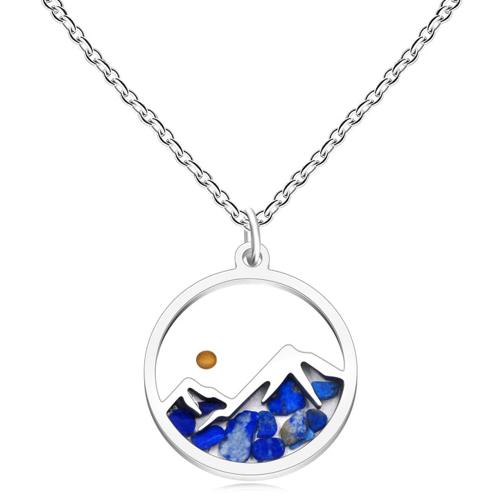 Christianartworkshop Multi-Gemstone Mustard Seed Mountain Necklace: A Symbol of Faith That Moves Mountains - Royal Blue - image 28