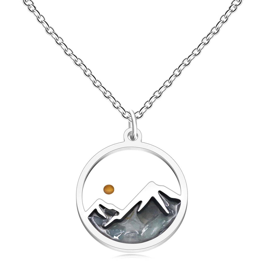 Christianartworkshop Multi-Gemstone Mustard Seed Mountain Necklace: A Symbol of Faith That Moves Mountains - Blue - image 15