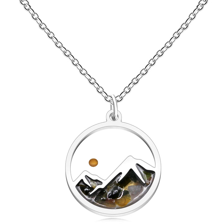 Christianartworkshop Multi-Gemstone Mustard Seed Mountain Necklace: A Symbol of Faith That Moves Mountains - Golden - image 25