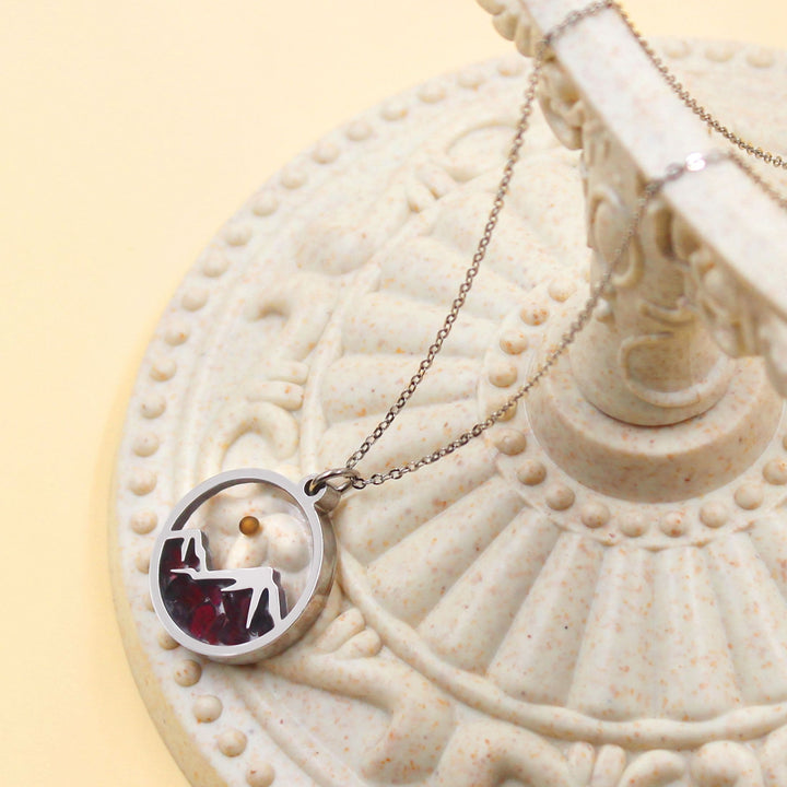 Christianartworkshop Multi-Gemstone Mustard Seed Mountain Necklace: A Symbol of Faith That Moves Mountains - image 2