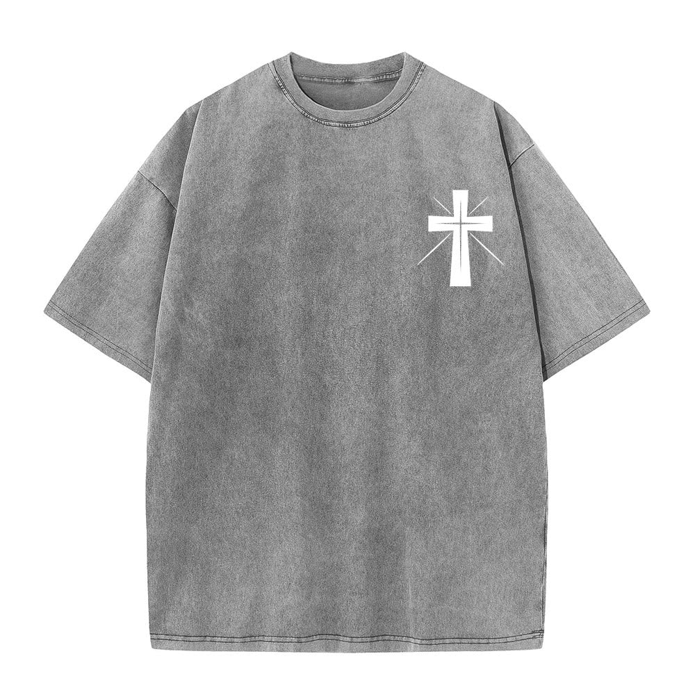 Christianartworkshop Seek First the Kingdom of God Unisex Washed T-Shirt - image 5