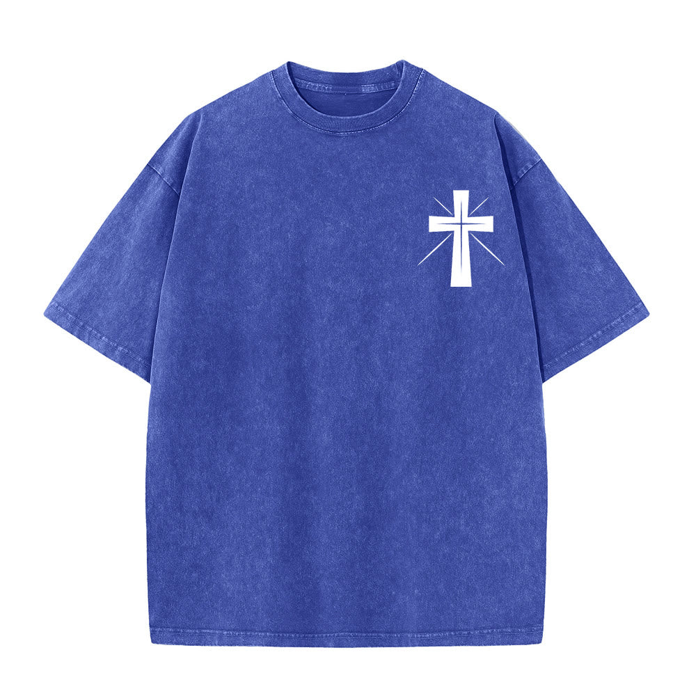 Christianartworkshop Seek First the Kingdom of God Unisex Washed T-Shirt - image 20