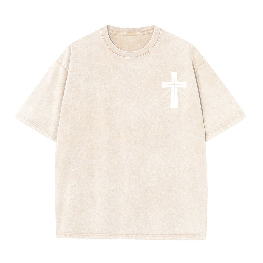 Christianartworkshop Seek First the Kingdom of God Unisex Washed T-Shirt - image 14
