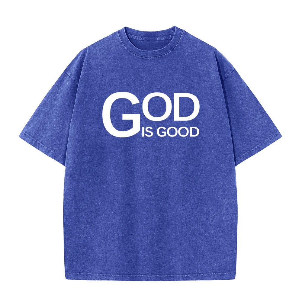 Christianartworkshop God Is Good Philippians 4:13 Cross Unisex Washed T-Shirt - image 20