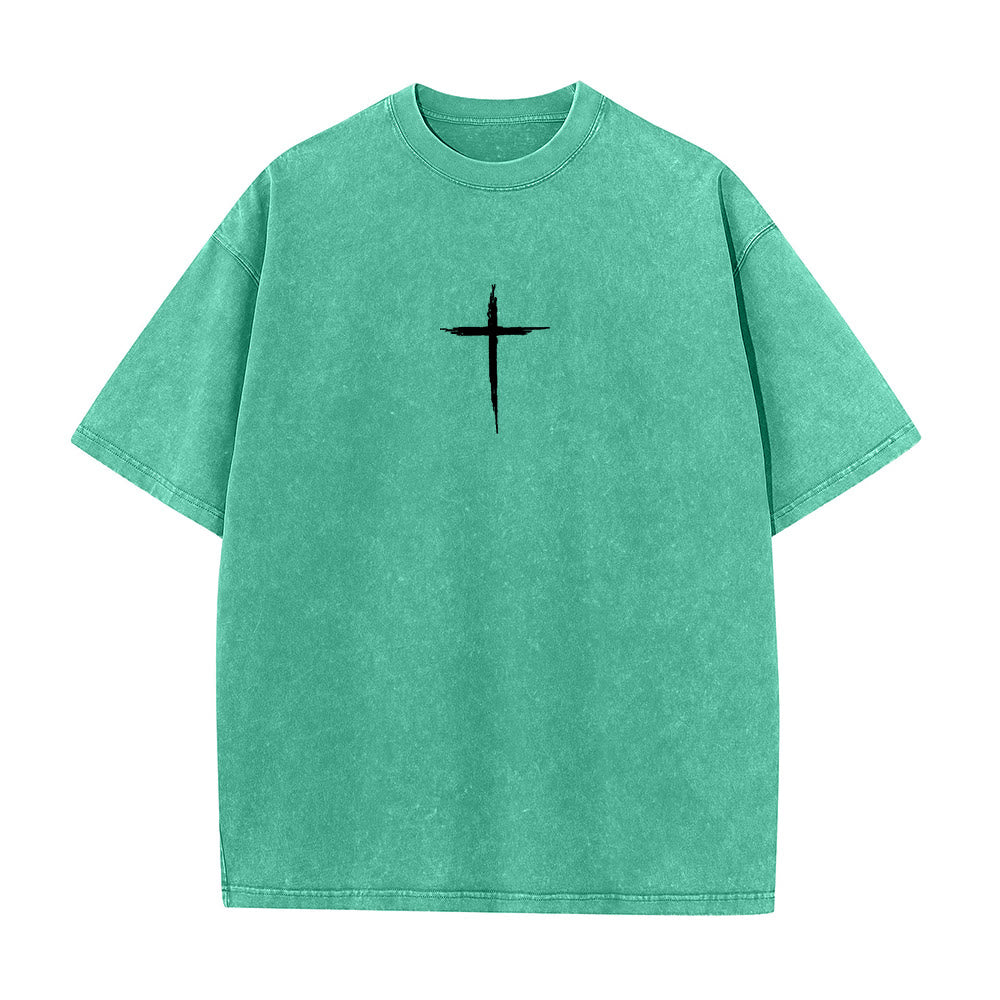 Christianartworkshop Repent For The Kingdom Of Heaven Unisex Washed T-Shirt - image 8