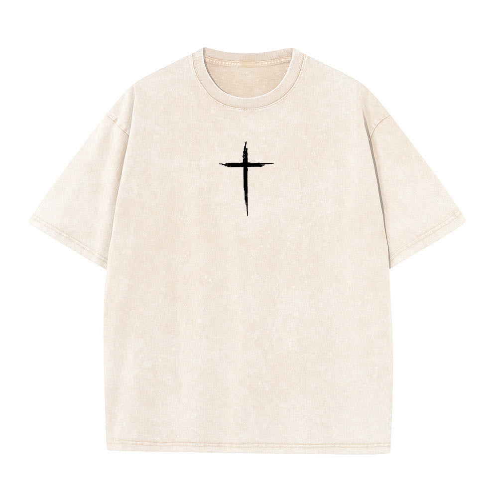 Christianartworkshop Repent For The Kingdom Of Heaven Unisex Washed T-Shirt - image 17