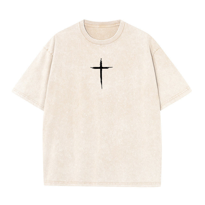 Christianartworkshop Repent For The Kingdom Of Heaven Unisex Washed T-Shirt - image 17