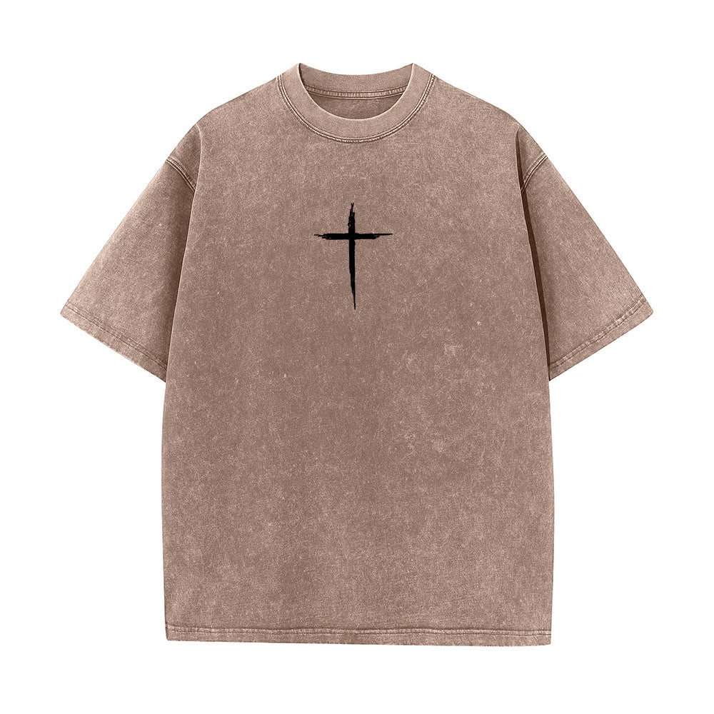 Christianartworkshop Repent For The Kingdom Of Heaven Unisex Washed T-Shirt - image 14