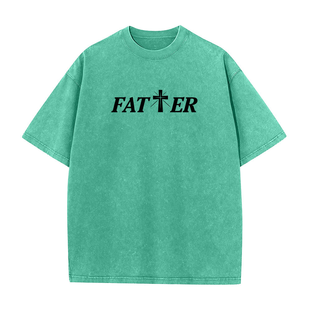 Christianartworkshop Faith-Filled Jesus Crown of Thorns Unisex Washed T-Shirt - image 8