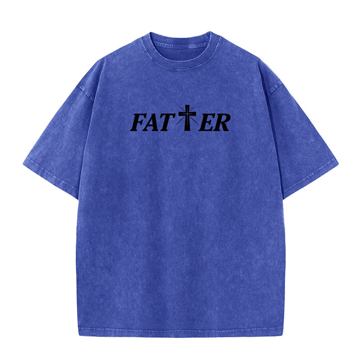 Christianartworkshop Faith-Filled Jesus Crown of Thorns Unisex Washed T-Shirt - image 20