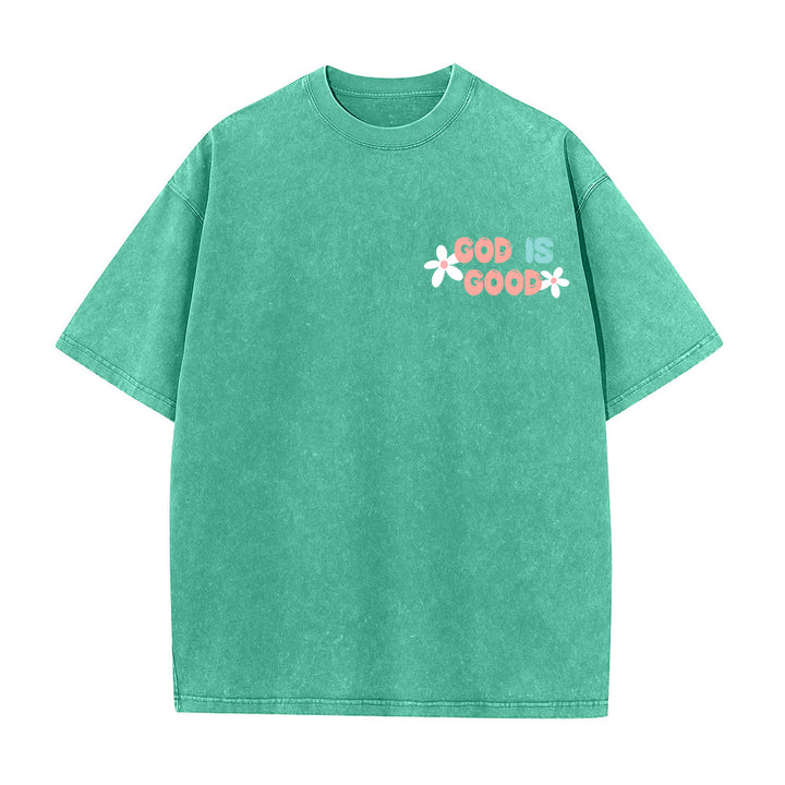Christianartworkshop God Is Good Even When Life Isn't Unisex Washed T-Shirt - image 11