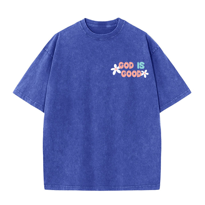 Christianartworkshop God Is Good Even When Life Isn't Unisex Washed T-Shirt - image 23