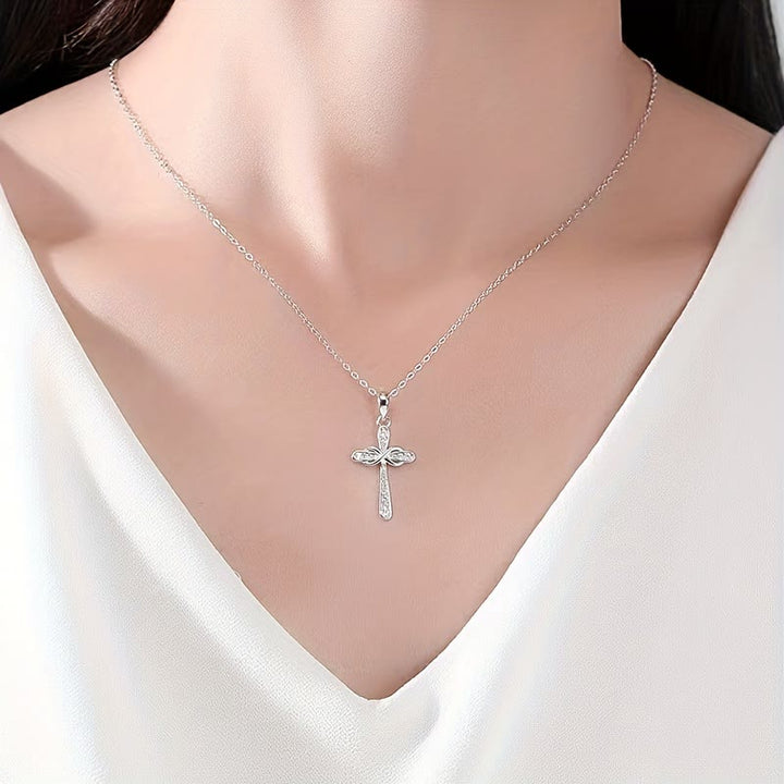 Christianartworkshop Infinity Cross Zircon Necklace: A Symbol of Christ’s Everlasting Love - image 3