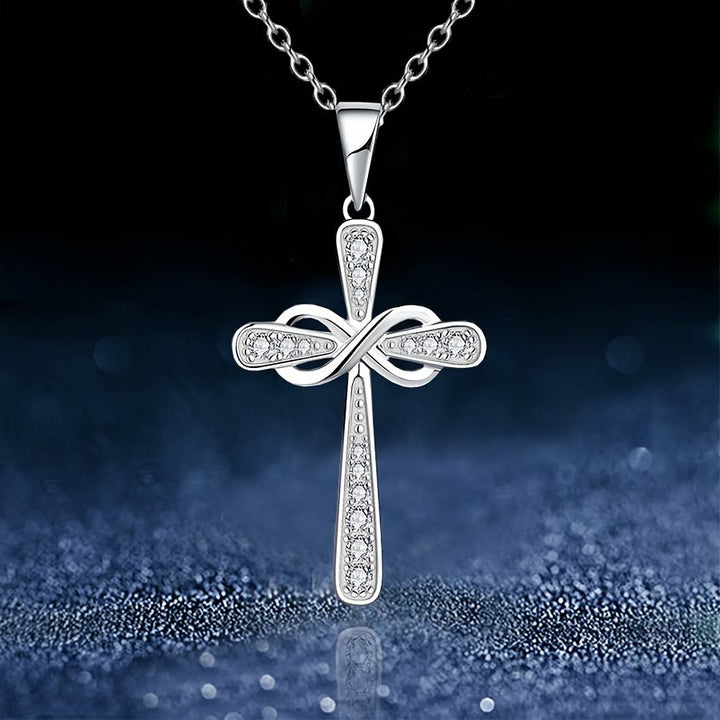 Christianartworkshop Infinity Cross Zircon Necklace: A Symbol of Christ’s Everlasting Love - image 6