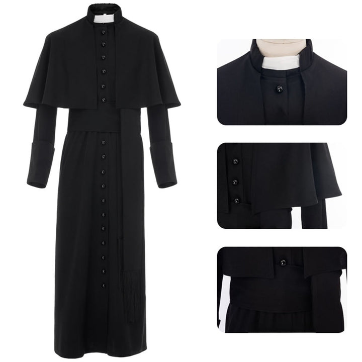 Christianartworkshop Multicolor Ceremonial Roman Soutane Cassock: Medieval Priest Aesthetics - image 9
