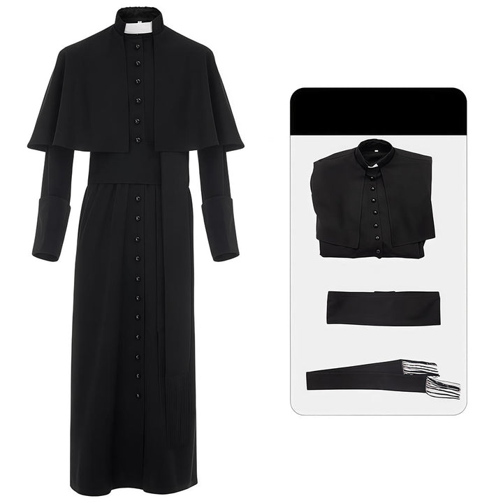 Christianartworkshop Multicolor Ceremonial Roman Soutane Cassock: Medieval Priest Aesthetics - image 10