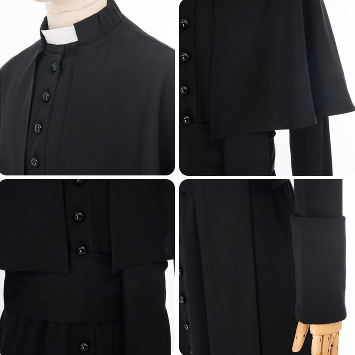 Christianartworkshop Multicolor Ceremonial Roman Soutane Cassock: Medieval Priest Aesthetics - image 11