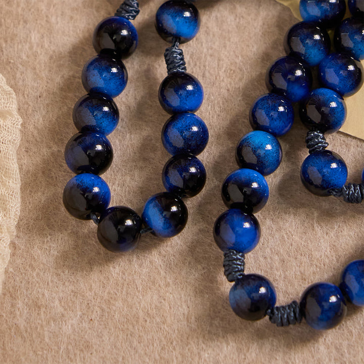 FREE Today: Blue Tiger Eye Rosary with Silver-Tone Crucifix: A Symbol of God’s Unshakable Strength - image 7