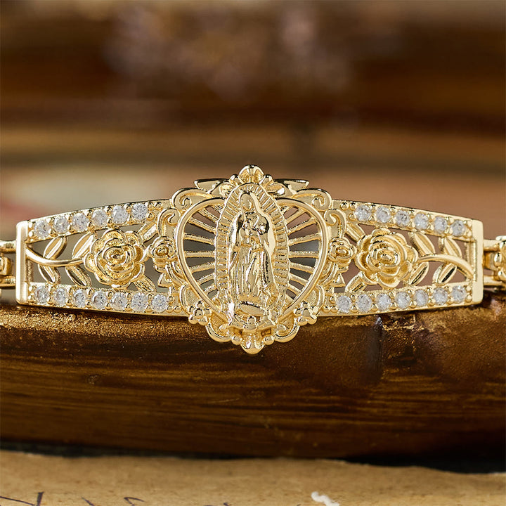 FREE Today: Golden Filigree Our Lady Bracelet Collection: A Symbol of Maternal Grace and Protection - image 6