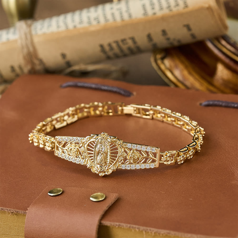FREE Today: Golden Filigree Our Lady Bracelet Collection: A Symbol of Maternal Grace and Protection - Our Lady C - image 4