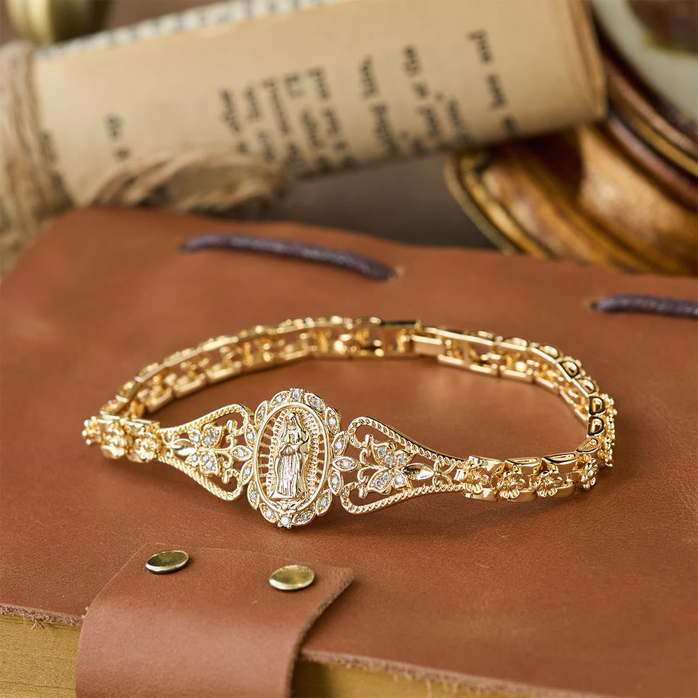 FREE Today: Golden Filigree Our Lady Bracelet Collection: A Symbol of Maternal Grace and Protection - Our Lady A - image 0