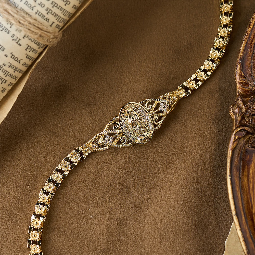 FREE Today: Golden Filigree Our Lady Bracelet Collection: A Symbol of Maternal Grace and Protection - image 7
