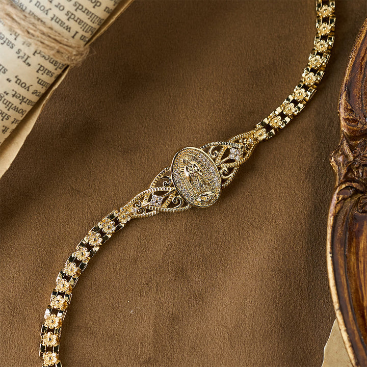 FREE Today: Golden Filigree Our Lady Bracelet Collection: A Symbol of Maternal Grace and Protection - image 7