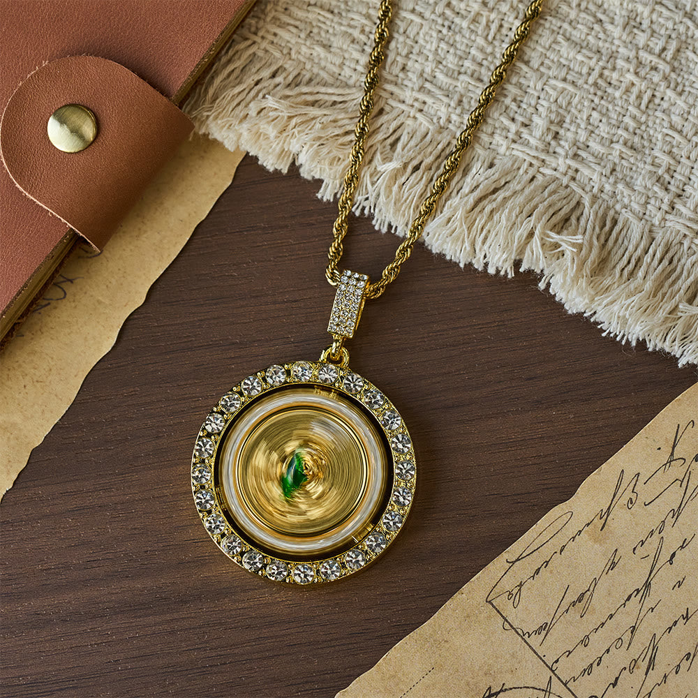 FREE Today: Rotating St. Jude Crystal Halo Necklace: A Symbol of Sacred Grace and Protection - image 1