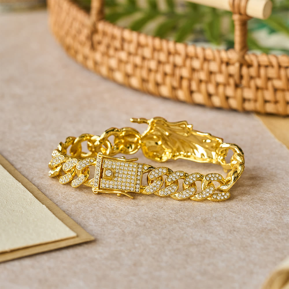 FREE Today: St. Jude with Green Robe Zircon Curb Bracelet: A Symbol of Sacred Grace and Protection - image 4