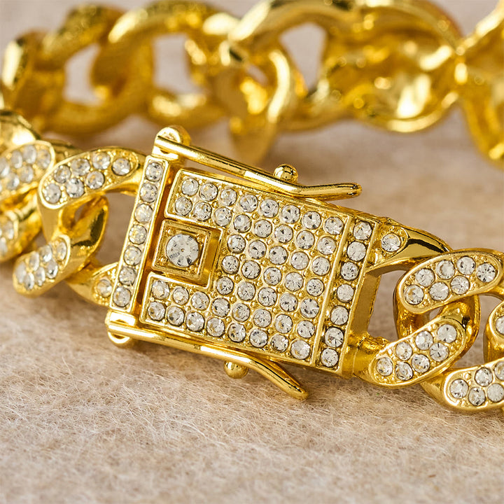 Christianartworkshop St. Jude with Green Robe Zircon Curb Bracelet: A Symbol of Sacred Grace and Protection - image 5